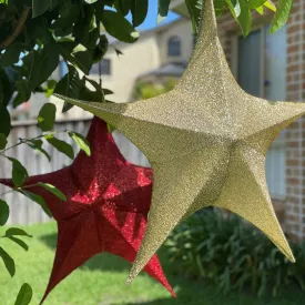 Pop Up Tinsel Star (65cm)