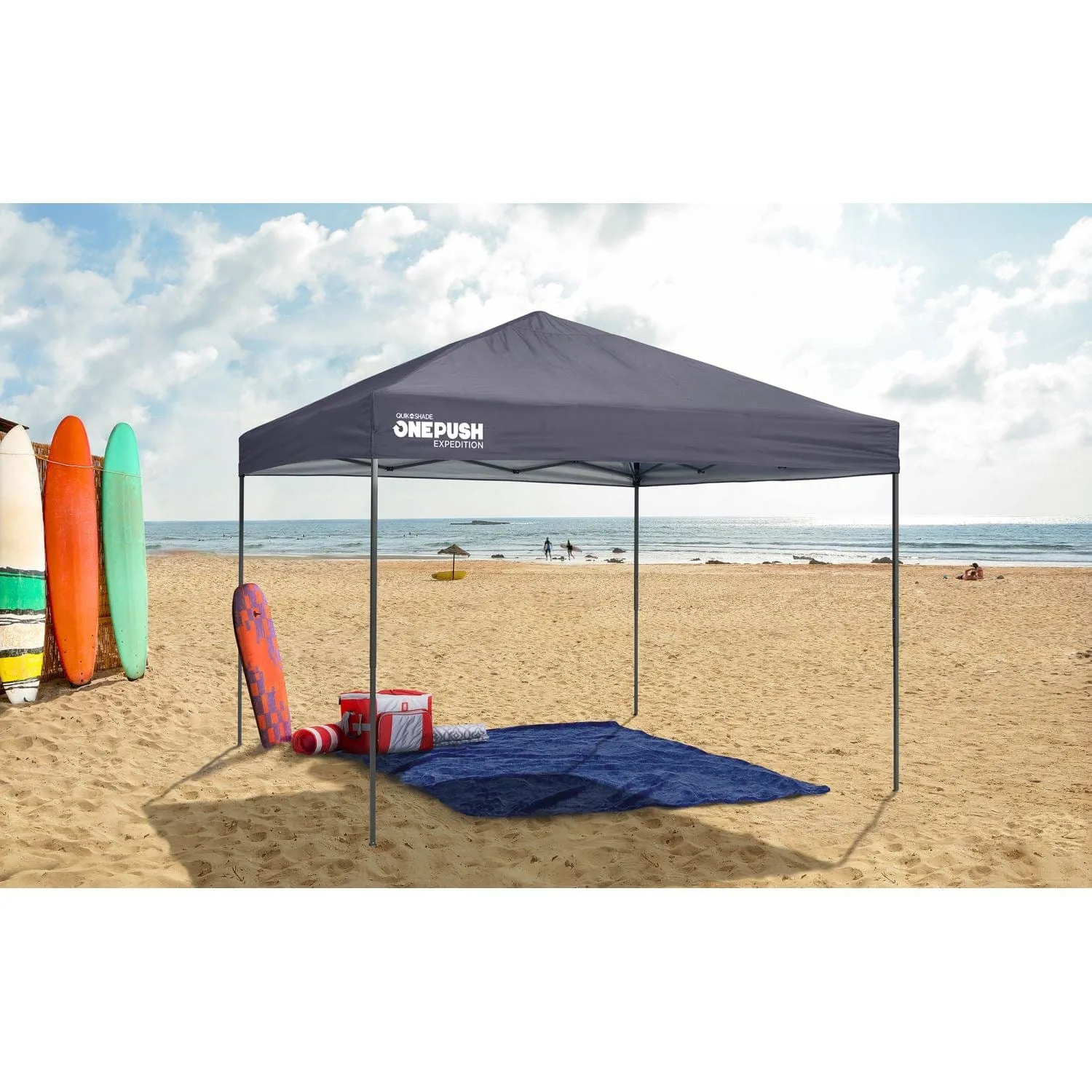 Quik Shade | Expedition EX100 One Push 10' x 10' Straight Leg Canopy - Charcoal