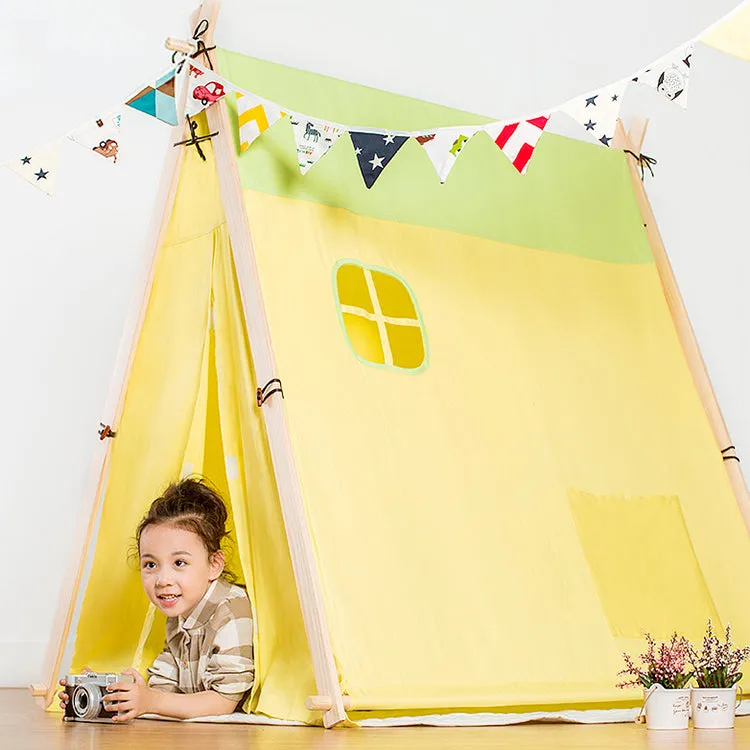 Square Playhouse Tent | Yellow