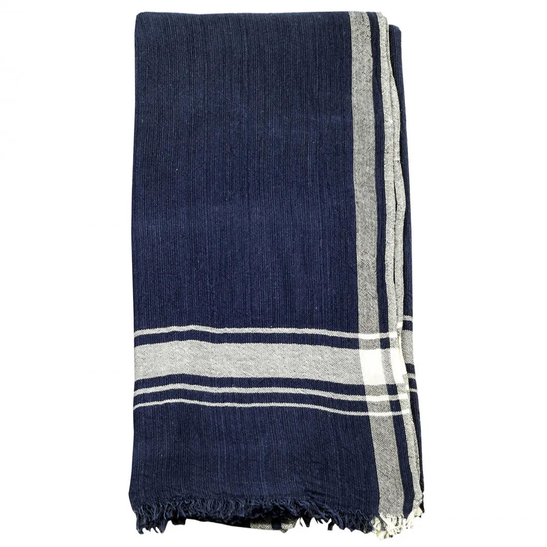 Stone Washed Pestemal Turkish Towel Indigo