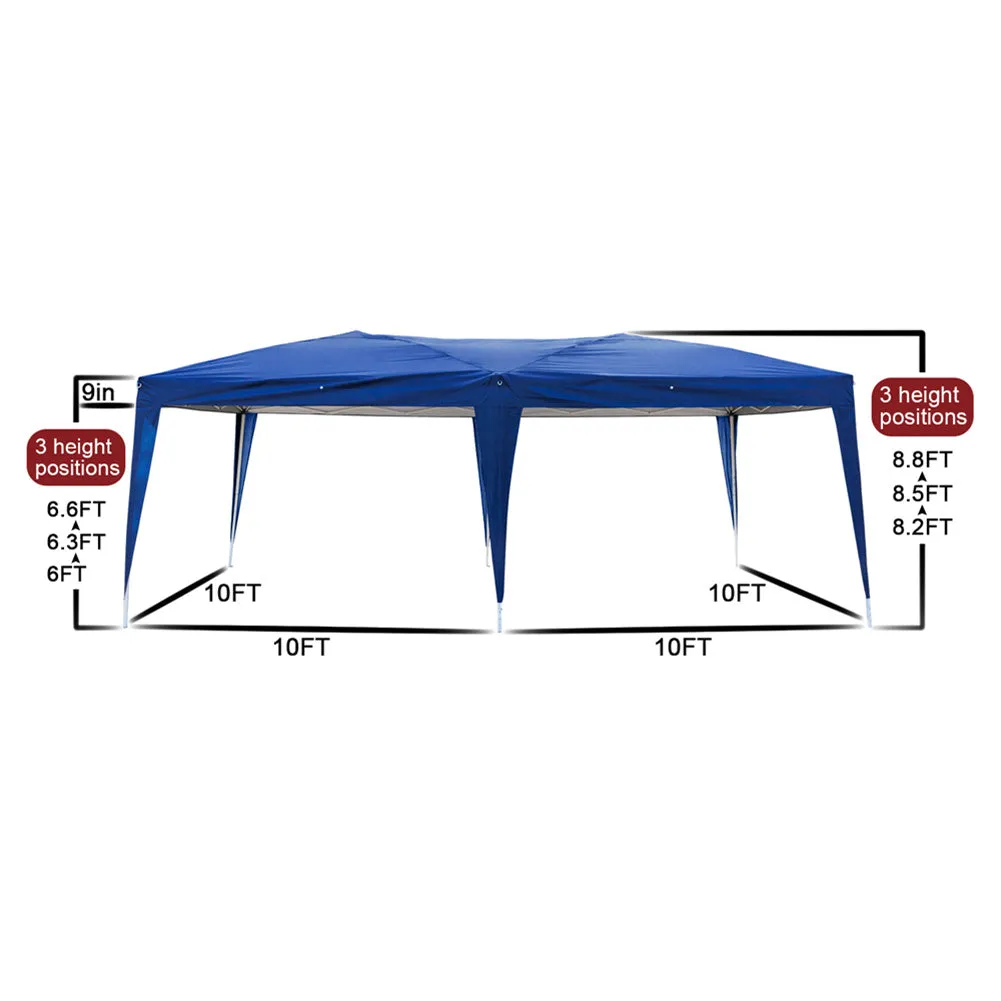 THBOXES 3x6m 4 Window Practical Waterproof Folding Tent Sunscreen Windproof Easy Set up Large Family Tents