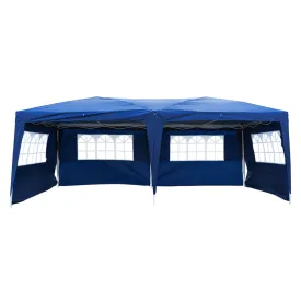 THBOXES 3x6m 4 Window Practical Waterproof Folding Tent Sunscreen Windproof Easy Set up Large Family Tents