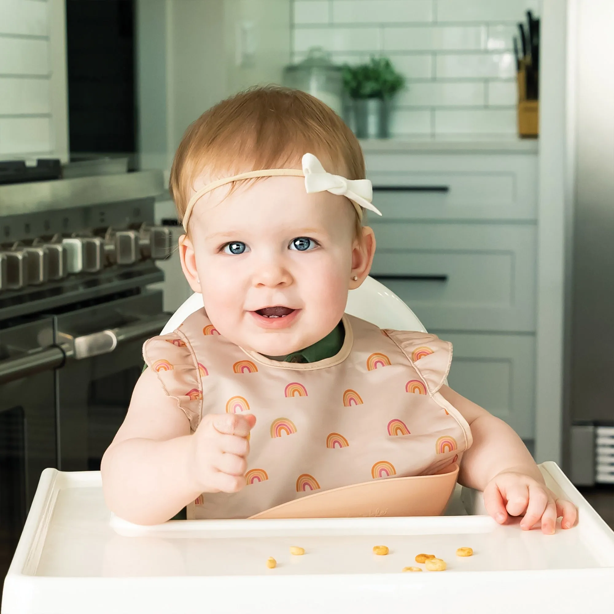 Tiny Twinkle - Silicone Pocket Bib Ruffle