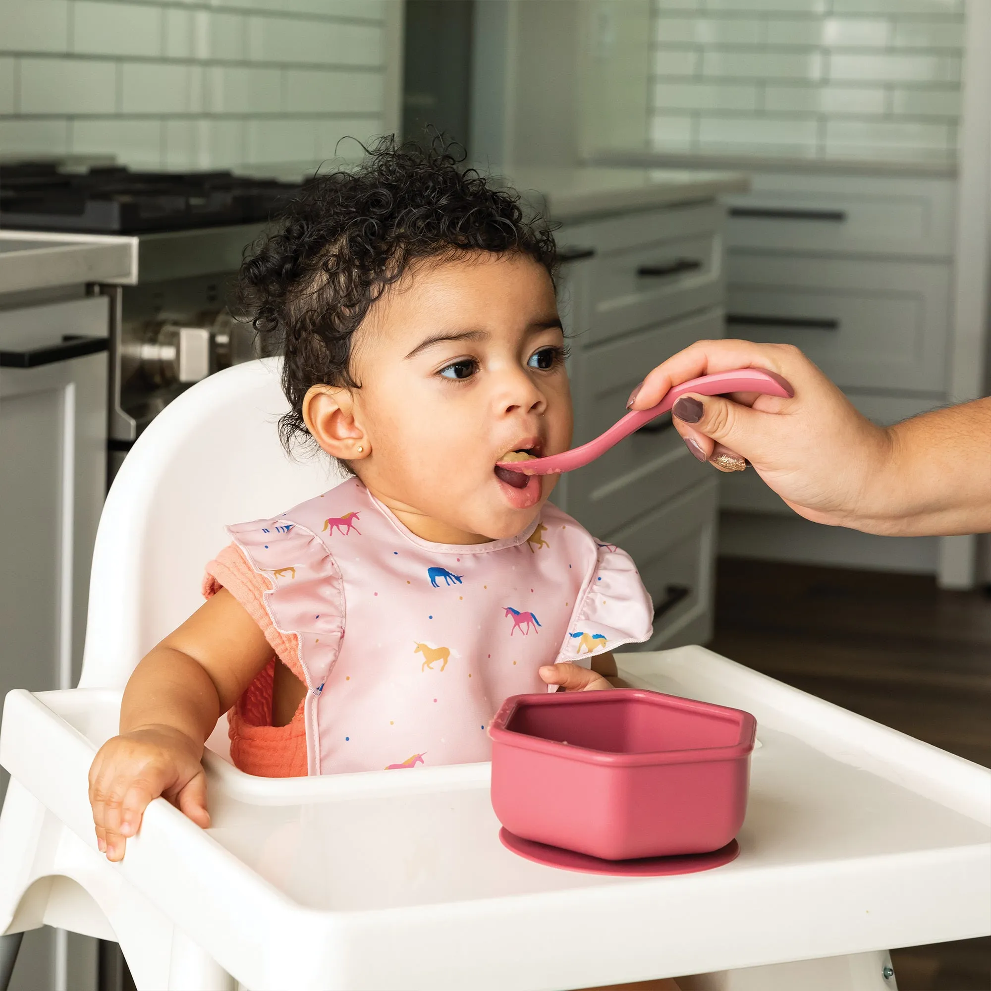 Tiny Twinkle - Silicone Pocket Bib Ruffle